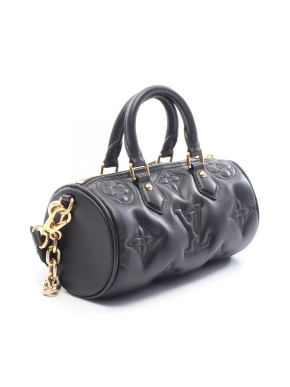 Louis Vuitton Handbag Papillon BB Bubble Gram Noir Leather - Picture 2 of 5